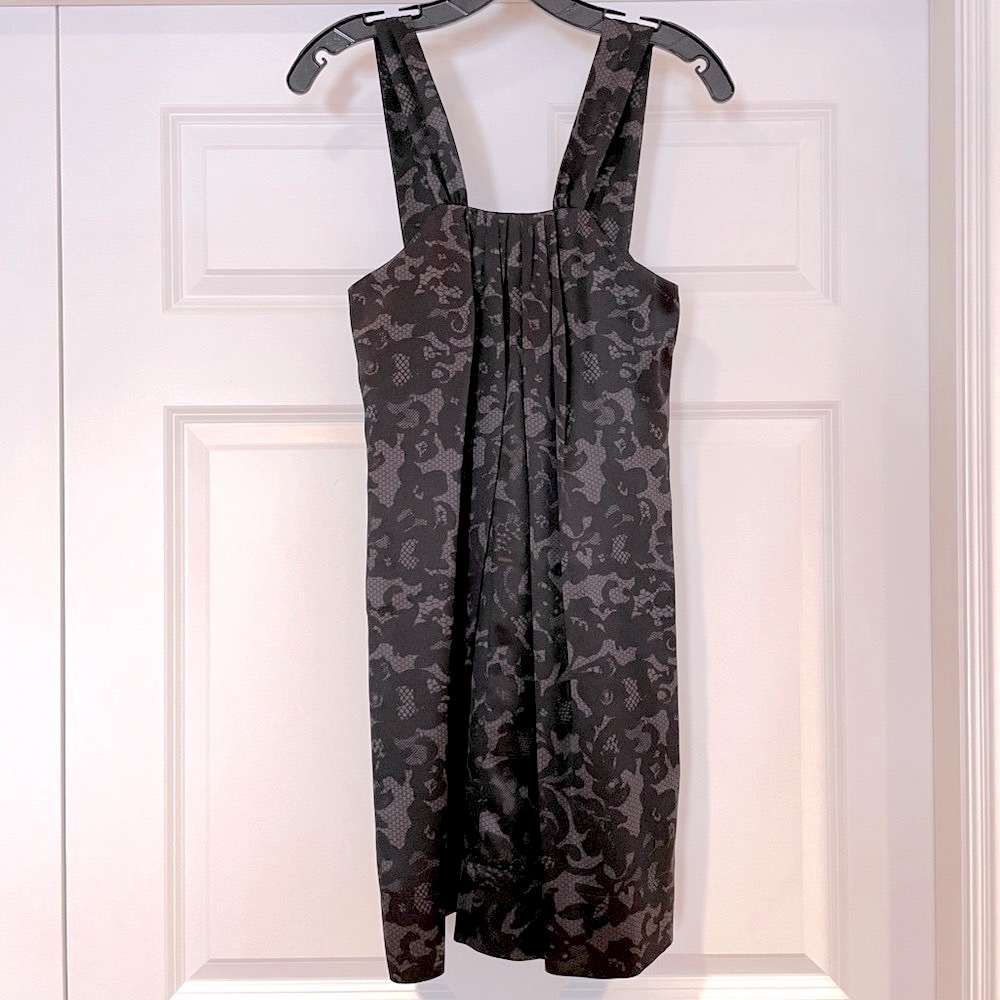 Banana Republic silk damask print dress